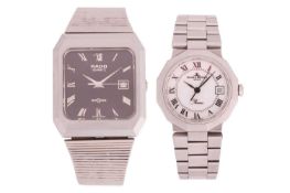 Two Wristwatches Comprising; A Baume & Mercier Riviera Quartz Ladies Wristwatch Model: A5221 Ser