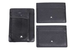 A collection of three leather Montblanc card wallets (3)