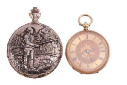 A Camerer Cuss 18ct gold pocket watch pocket and base metal pocket watch (2) The Camerer Cuss open-f