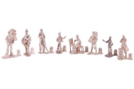 Set of eight silver Cries of London figures by Thomas Charles Jarvis, each cast as a 19th-century tr