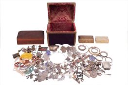 A large quantity of silver set jewellery and costume jewellery. To include enamel set Hamsa pendants