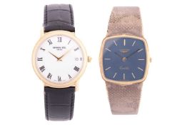 A Longines dress watch and a Raymond Weil dress watch. (2)The Longines features a quartz movement in