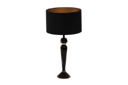 Fendi, a black-cased glass contemporary table lamp, 87 cm high