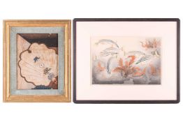 Ono Bakufu (1888 - 1976) Japanese, Shimaisagi - From Dai Nihon Groni gashu/Art Portfolio of Familiar