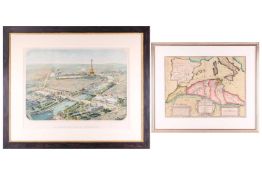 After Lucien Baylac (1851 - 1913), Vue Panoramique de L'Exposition Universelle de 1900, colour litho