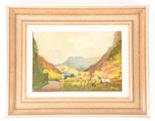 Charles James McCall (1907-1989), 'Madeira Valley', oil on board, signed to lower right corner, 16 c