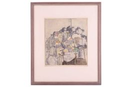 Max Pollak (Czechian,1886 - 1970), 'San Francisco, Telegraph Hill', signed Max Pollak in pencil (low