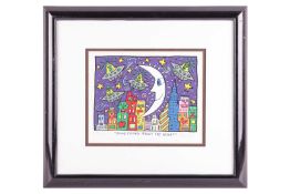 James Rizzi (American, 1950 - 2011), 'Something about the Night', signed in pencil 'Rizzi' (lower le