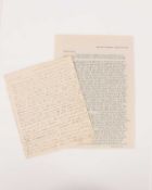 A handwritten letter by Sir Alexander Lindsay, addressed to Young, dated March 23rd 1818, sent from 