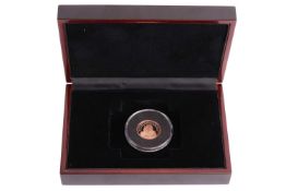 'The Greatest Briton Gold Sovereign', featuring Winston Churchill, 2020, issued by the London Mint, 
