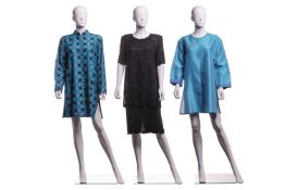 Two jackets and a sequined dress; to include a Beatrice Von Tresckow Nehru jacket, constructed with 
