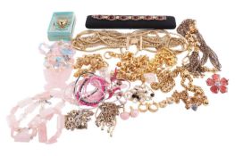 A large quantity of costume jewellery to include pieces by Lola Rose, Monet and Swarovski, beaded ne