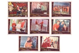 Gene Kelly: an original lobby card set (x8), from the 1951 film 'An American in Paris', 28 cm x 35.7