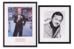 Fred Astaire: a framed and glazed photograph with inset signature card, the frame 39 cm x 30 cm, tog