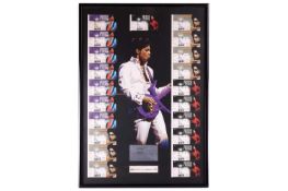 Prince: a framed presentation, dedicated to the vendor, following his role as part of the backstage 