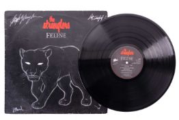 The Stranglers: a signed 'Feline' LP, (Epic 25237), signed in silver pen to the cover by Dave Greenf