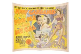 Gene Kelly: 'For Me & My Gal', an original 1942 US Half Sheet poster on linen, 55 cm x 71 cm, un