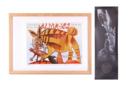 Blink 182: a limited edition lithographic concert poster, from St Jordi Club, Barcelona, July 19th 2