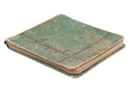 A mid-20th century autograph book, containing original signatures to include Clark Gable, Roy Disney