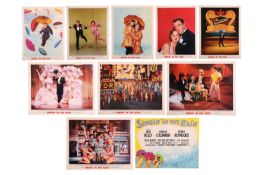 Gene Kelly: an original 'Singin' In The Rain' 1952 deluxe lobby card set (x10), the film featuring