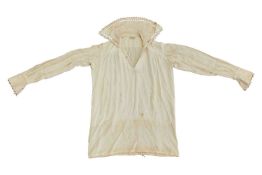 Gene Kelly: an original cotton shirt as worn in the 1948 MGM film 'The Three Musketeers', believed t