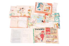 A collection of ephemera relating to Sabine Price (nee Schweitzer), German Jewish cartoon artist, an