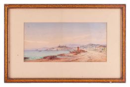 Gabriele Carelli (Italian, 1820 - 1900), Cannes, signed, dated and titled 'Gab Carelli 1814 Cannes' 
