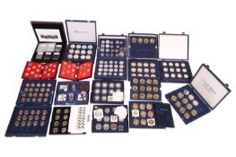 A collection of boxed Westminster commemorative coin sets, comprising: Westminster 'Coins of Ancient