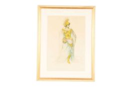 Loudon Sainthill (Australia, 1919-1969), Juno: A Masque Costume, watercolour, gouache and pencil on 