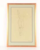 Emilie Mediz-Pelikan (Austrian,1861-1908), Female nude, signed 'E. P.' dated 1901, pencil, image 49 