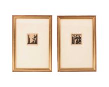Eric Gill (1882-1940) British, two wood engravings, 'Jesus Condemned to Death' and 'Jesus Meets Vero