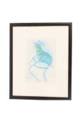Pat Douthwaite (1934-2002) Scottish, 'Garter Girl', pastel, signed and dated '90, 29 cm x 20.5 cm fr
