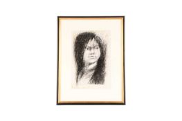 Anthony Colbert (British, 1937-2007), Carol Dean, ink and pencil, image 38.5 cm x 25.5 cm, framed 58