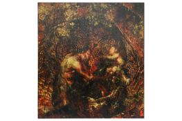 Adam Bricusse (British, 20th Century), 'Arcadia', mixed media on canvas, signed, titled and dated '0
