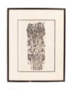 Bruce Onobrakpeya (Nigerian, b.1932), 'Ifieto', limited edition lithograph, signed and numbered 53/1