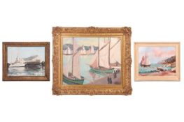 René Quillivic (French, 1879-1969), St. Tropez Les Voiles Quisechent, signed and dated 'Quillivic 19