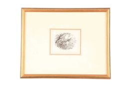 Lynton Lamb (1907-1977) British, The Moon, publication details verso, pen and ink, image 8 cm x 9.5 