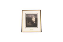 Wilfred Blunt (British, 1901-1987) Self-Portrait?, etching, 21.5 cm x 17.5 cm, framed and glazed 36 