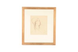 John Stanton Ward CBE (British, 1917 – 2007), pencil portrait sketch, c.1970, signed to lower right 