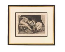 Alfred Basel (Austrian, 1876 - 1920), Salome, etching, 14 cm x 20 cm, framed and glazed 30 x 35 cm
