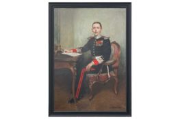 Leon-Laurent Galand (French, 1872-1960), Portrait of an officer from the Spanish Royal Guard, full-l