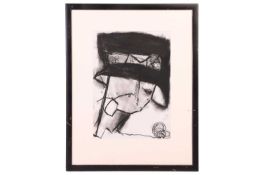 Pat Douthwaite (Scottish, 1934-2002), Lady in a Black Hat with Rose, pastel, image 40 cm x 29 cm, fr