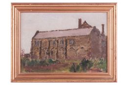 Lord Paul Ashford Methuen (1886-1974), Muchelney Abbey, signed 'Methuen' (lower right), titled 'Much