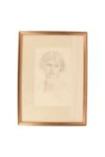David Foggie R.S.A. (Scottish, 1878-1948), 'Portrait of the American Artist Helen Monroe', 1927, pen