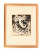 Helen Jacobs (British, 1888-1970), The Little Mermaid Saw The Skulls, signed in pen 'Helen Jacobs' (