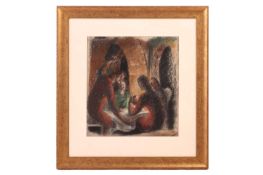 Catherine Olive Moody (British, 1920-2009), Study for the composition 'Supper at Emmaus', July 1983,