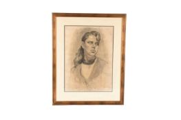Vladimir Sinitski (Ukrainian, 1896-1980), Portrait of a Girl, 1959, signed to lower right corner, wa