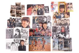 A large collection of 1960s fan-collated ephemera relating to the Beatles, to include a number of bl
