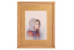 Circle of Hector Caffieri (1847 - 1932), 'The Wee Lassie', indistinctly monogrammed and dated '73 (l