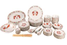 A large and comprehensive Chinese porcelain dinner service